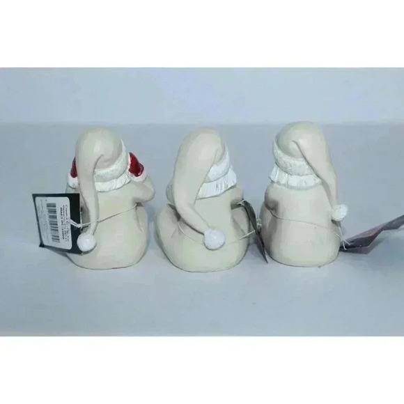 Creativeco-op Set of 3 Vintage Santas, Whimsical, Farmhouse BOHO Decor 3 " NWT - Picture 5 of 13